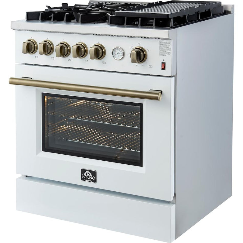  Forno 30-inch Freestanding Gas Range with Convection Oven Technology FFSGS6274-30WHT IMAGE 10
