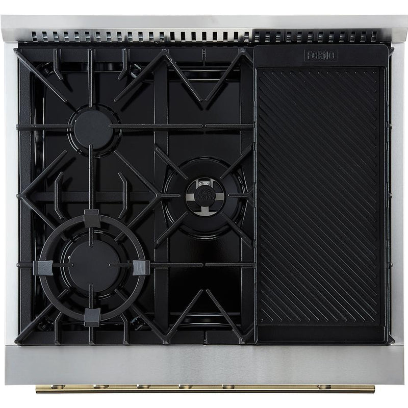  Forno 30-inch Freestanding Gas Range with Convection Oven Technology FFSGS6274-30WHT IMAGE 5