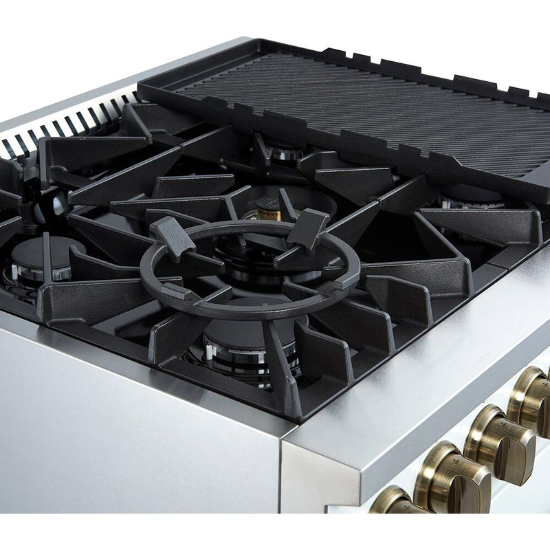  Forno 30-inch Freestanding Gas Range with Convection Oven Technology FFSGS6274-30WHT IMAGE 6