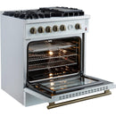 Forno 30-inch Freestanding Gas Range with Convection Oven Technology FFSGS6274-30WHT IMAGE 8