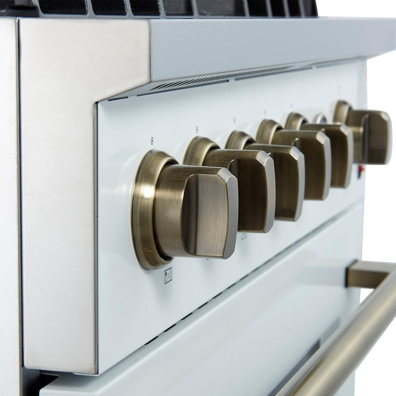  Forno 30-inch Freestanding Gas Range with Convection Oven Technology FFSGS6274-30WHT IMAGE 9