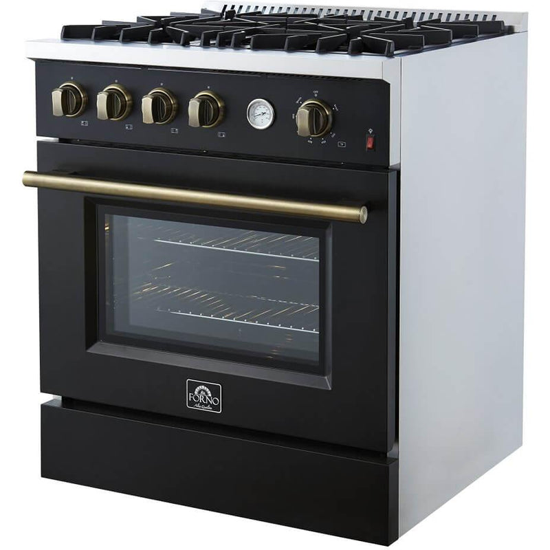 Forno 30-inch Freestanding Gas Range with Convection Technology FFSGS6277-30BLK IMAGE 13