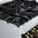  Forno 30-inch Freestanding Gas Range with Convection Technology FFSGS6277-30BLK IMAGE 3