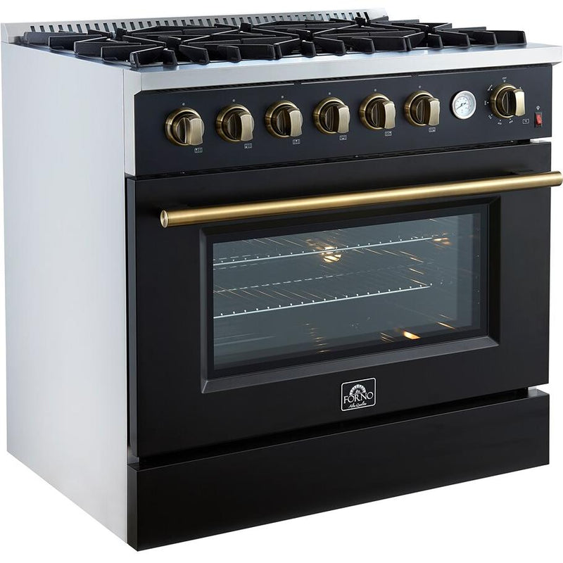  Forno 36-inch Freestanding Gas Range with Convection Technology FFSGS6277-36BLK IMAGE 5