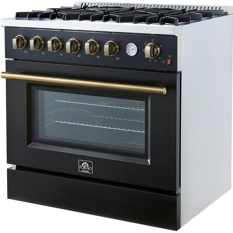  Forno 36-inch Freestanding Gas Range with Convection Technology FFSGS6277-36BLK IMAGE 9