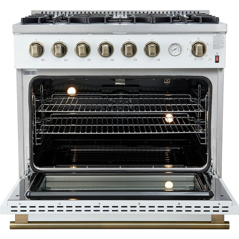  Forno 36-inch Freestanding Gas Range with Convection Technology FFSGS6277-36WHT IMAGE 2