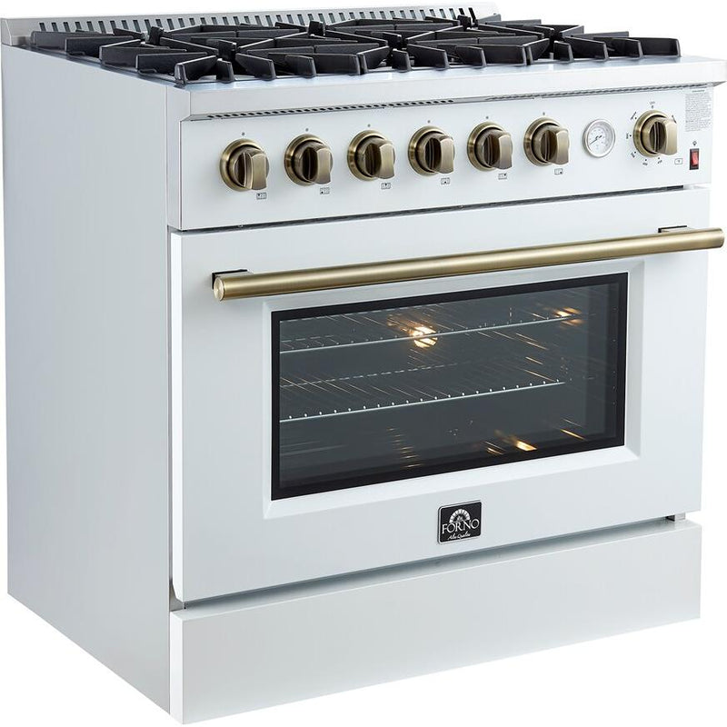  Forno 36-inch Freestanding Gas Range with Convection Technology FFSGS6277-36WHT IMAGE 5