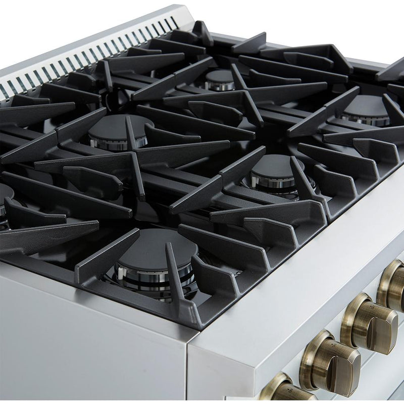  Forno 36-inch Freestanding Gas Range with Convection Technology FFSGS6277-36WHT IMAGE 6