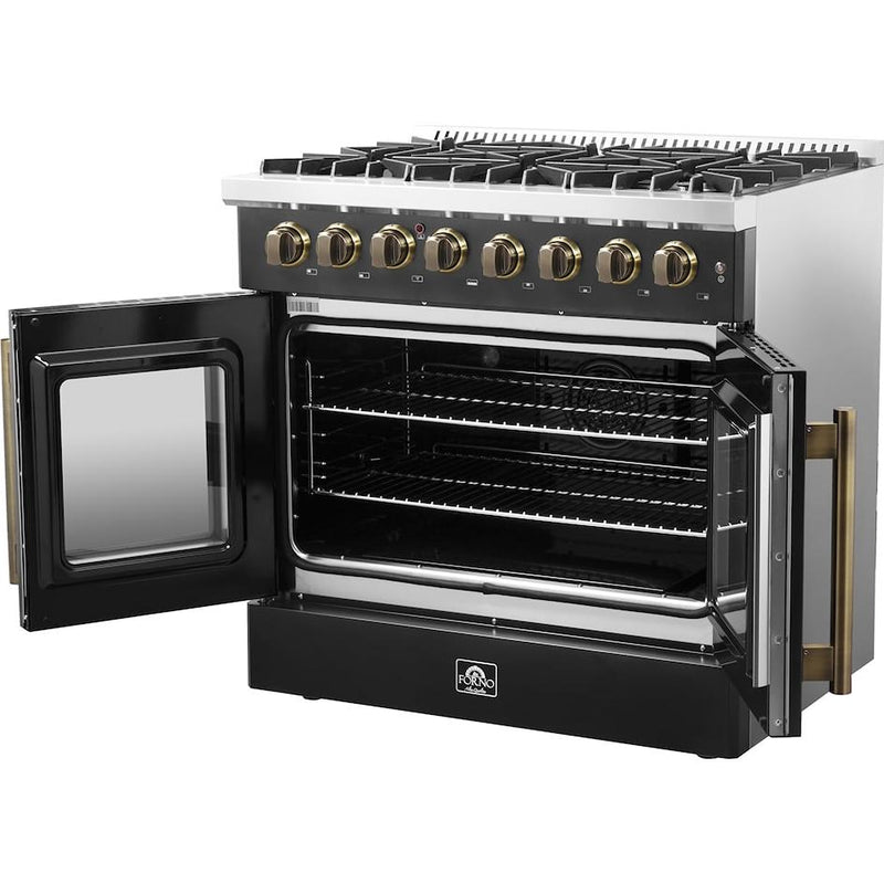  Forno 36-inch Freestanding Dual Fuel Range with True European Convection Technology FFSGS6356-36BLK IMAGE 10