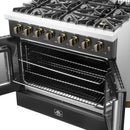  Forno 36-inch Freestanding Dual Fuel Range with True European Convection Technology FFSGS6356-36BLK IMAGE 11