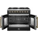  Forno 36-inch Freestanding Dual Fuel Range with True European Convection Technology FFSGS6356-36BLK IMAGE 2