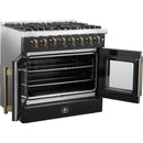  Forno 36-inch Freestanding Dual Fuel Range with True European Convection Technology FFSGS6356-36BLK IMAGE 7