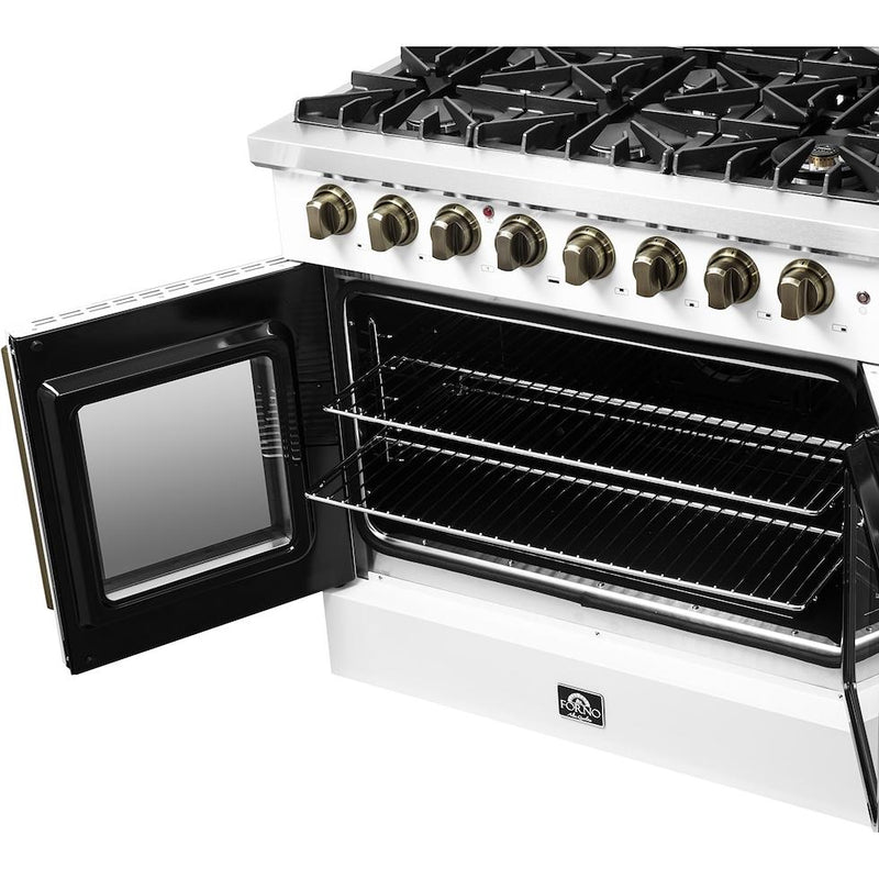  Forno 36-inch Freestanding Dual Fuel Range with True European Convection Technology FFSGS6356-36WHT IMAGE 11
