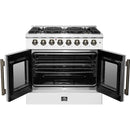  Forno 36-inch Freestanding Dual Fuel Range with True European Convection Technology FFSGS6356-36WHT IMAGE 2