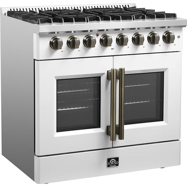  Forno 36-inch Freestanding Dual Fuel Range with True European Convection Technology FFSGS6356-36WHT IMAGE 6