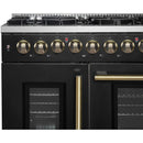  Forno 48-inch Freestanding Dual-Fuel Range with True European Convection Technology FFSGS6356-48BLK IMAGE 3