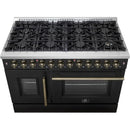  Forno 48-inch Freestanding Dual-Fuel Range with True European Convection Technology FFSGS6356-48BLK IMAGE 4