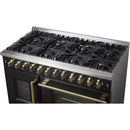  Forno 48-inch Freestanding Dual-Fuel Range with True European Convection Technology FFSGS6356-48BLK IMAGE 8