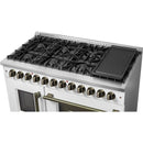  Forno 48-inch Freestanding Dual-Fuel Range with True European Convection Technology FFSGS6356-48WHT IMAGE 11