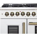  Forno 48-inch Freestanding Dual-Fuel Range with True European Convection Technology FFSGS6356-48WHT IMAGE 3