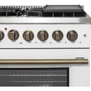  Forno 48-inch Freestanding Dual-Fuel Range with True European Convection Technology FFSGS6356-48WHT IMAGE 4