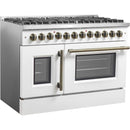  Forno 48-inch Freestanding Dual-Fuel Range with True European Convection Technology FFSGS6356-48WHT IMAGE 6
