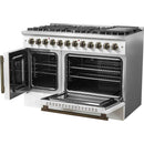  Forno 48-inch Freestanding Dual-Fuel Range with True European Convection Technology FFSGS6356-48WHT IMAGE 9