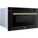  Forno 24-inch, 1.2 cu. ft. Drawer Microwave Oven FMWDR3000-24BLK IMAGE 2