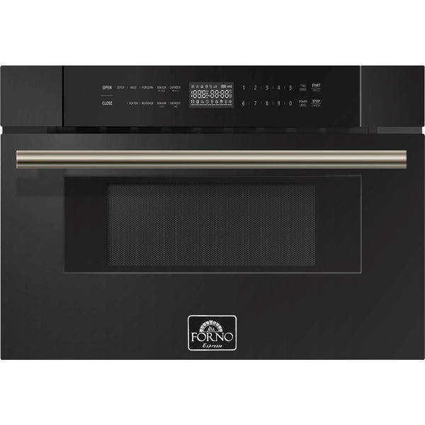  Forno 30-inch, 1.2 cu. ft. Microwave Drawer FMWDR3000-30BLK IMAGE 1