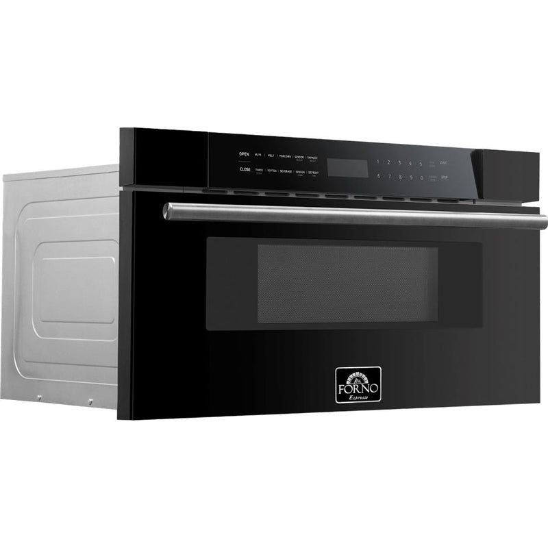  Forno 30-inch, 1.2 cu. ft. Microwave Drawer FMWDR3000-30BLK IMAGE 3
