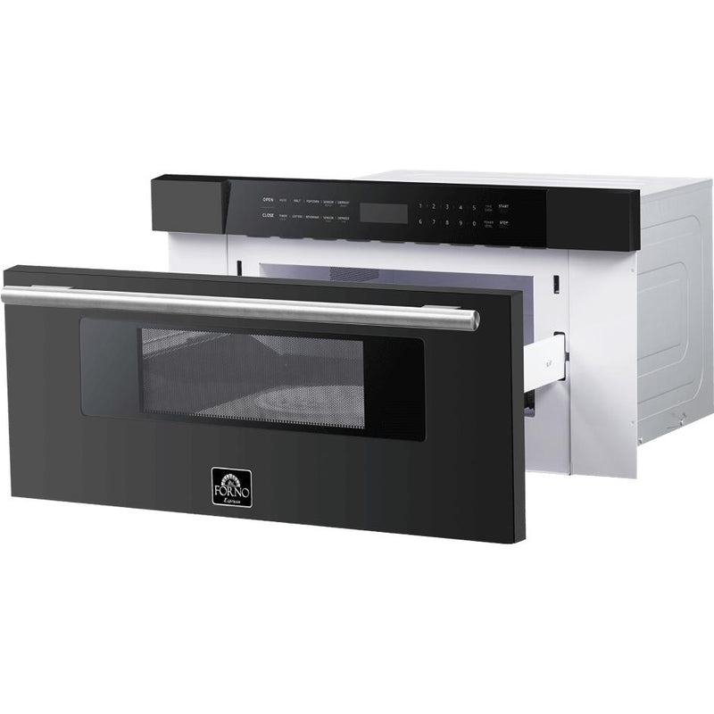  Forno 30-inch, 1.2 cu. ft. Microwave Drawer FMWDR3000-30BLK IMAGE 4