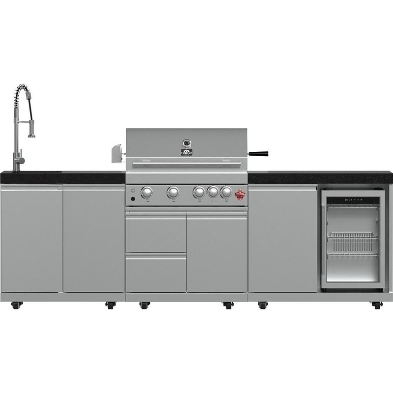  Forno Bulnes Outdoor Kitchen Center with 30-Grill and Beverage Center FODKT2506BLK IMAGE 1