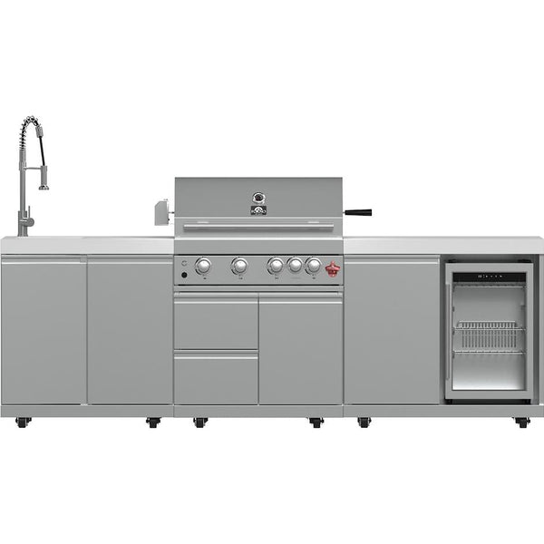  Forno Bulnes Outdoor Kitchen Center with 30-Grill and Beverage Center FODKT2506WHT IMAGE 1
