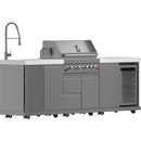  Forno Bulnes Outdoor Kitchen Center with 30-Grill and Beverage Center FODKT2506WHT IMAGE 3