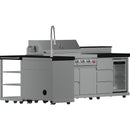  Forno Bulnes Outdoor Kitchen Center with Grill FODKT2520BLK IMAGE 3