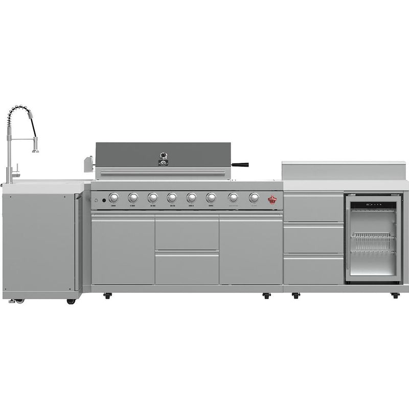  Forno Bulnes Outdoor Kitchen Center with Grill FODKT2520WHT IMAGE 1