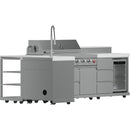  Forno Bulnes Outdoor Kitchen Center with Grill FODKT2520WHT IMAGE 3