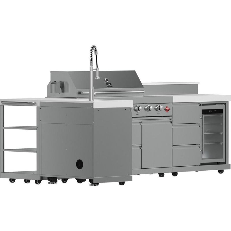  Forno Bulnes Outdoor Kitchen Center with Grill FODKT2520WHT IMAGE 3