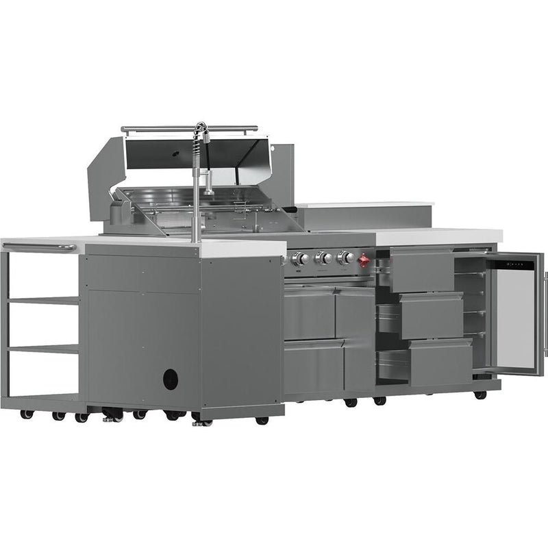  Forno Bulnes Outdoor Kitchen Center with Grill FODKT2520WHT IMAGE 4