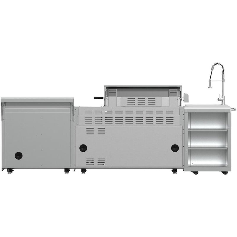  Forno Bulnes Outdoor Kitchen Center with Grill FODKT2520WHT IMAGE 6