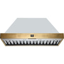 White with Antique Brass Trim