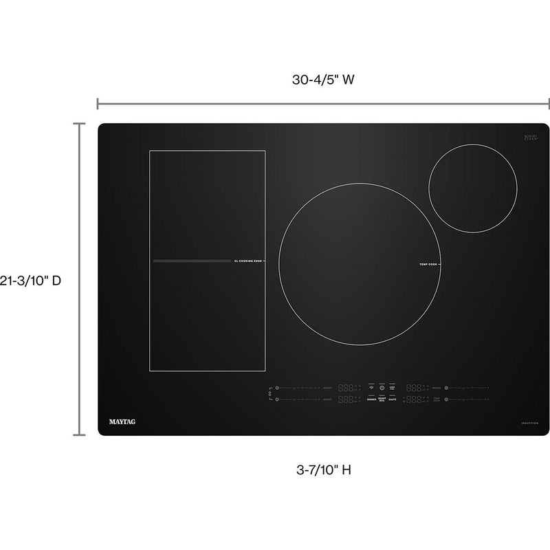 Maytag 30-inch Built-in Induction Cooktop with Power Boost MCIT8030SB IMAGE 10