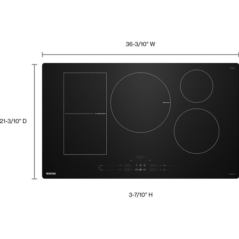 Maytag 36-inch Built-in Induction Cooktop with Power Boost MCIT8036SB IMAGE 11