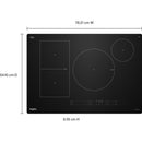  Whirlpool 30-inch Intelligent Built-in Induction Cooktop with Temp Cook™ Technology WCIT7530SB IMAGE 10