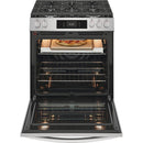 Frigidaire Gallery 30-inch Gas Range with Stone-Baked Pizza GCFG3070BF IMAGE 3