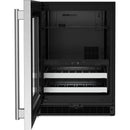  KitchenAid 4.8 cu. ft. Undercounter Beverage Center with Glass Door and Wood-Front Racks KUBL524SSB IMAGE 3