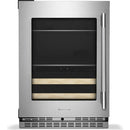  KitchenAid 4.8 cu. ft. Undercounter Beverage Center with Glass Door and Wood-Front Racks KUBL524SPS IMAGE 1