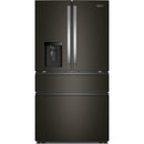  Whirlpool 36-inch French 4-Door Refrigerator with Water and Ice Dispensing System WRMF3636SV IMAGE 1