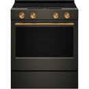  KitchenAid 30-inch Slide-in Electric Range with  Convection Cooking Modes YKSES530SBE IMAGE 4