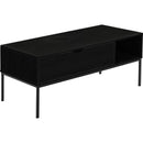  Monarch I 3808 Lift-Top Coffee Table - Black/Black Metal IMAGE 1